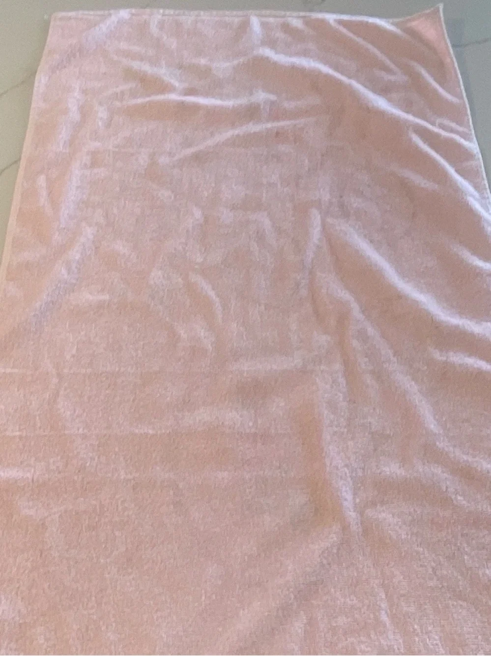 Set of 2 vintage Pink Floral Bath Towel Pair - Decorative Cotton Towels